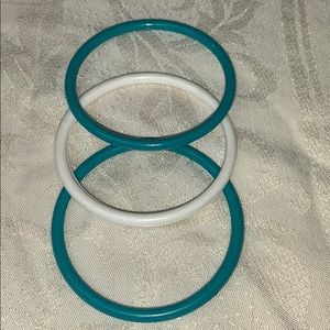 3 vintage plastic Bangle bracelets
